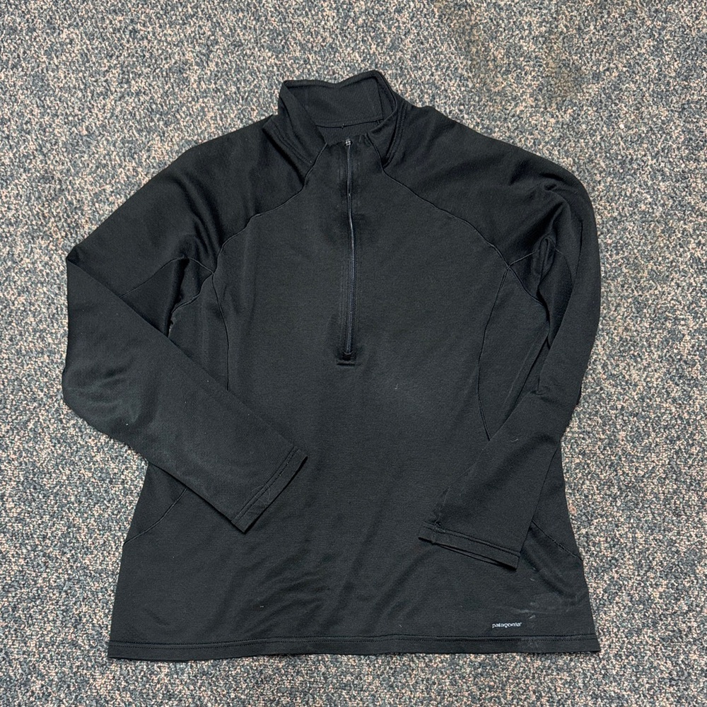 Patagonia Black Long Sleeve Half-Zip Top